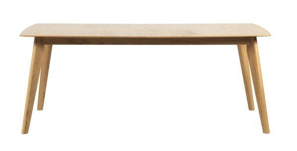ROWICO Cirrus spisebord - lakeret eg, m. butterfly tillægsplade (190x90)