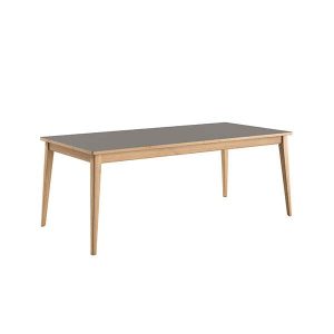 Andersen Furniture T3 spisebord m. butterfly udtræk - Fenix laminat i farven Grigo Londra